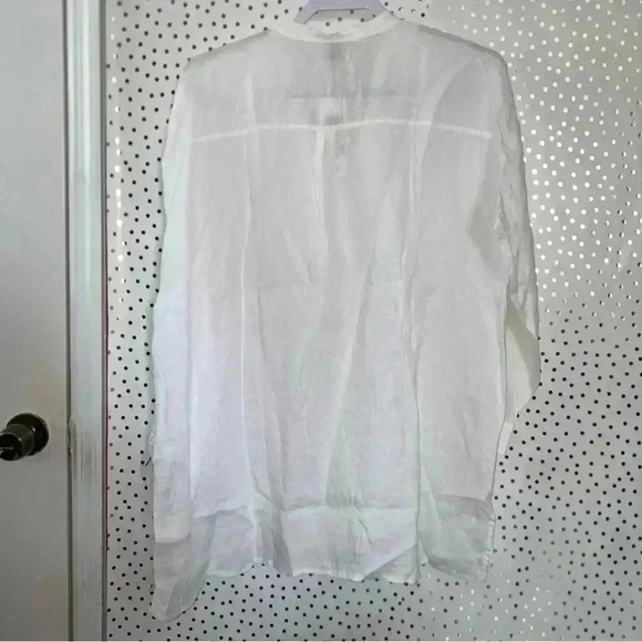 Eileen Fisher White Mandarín Top - Picture 5 of 5